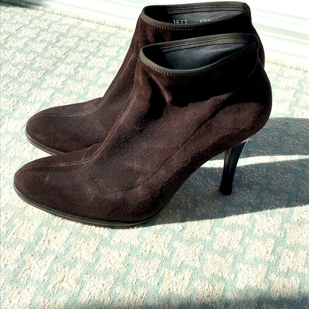 Stewart Weizmann Brown Suede Bootie